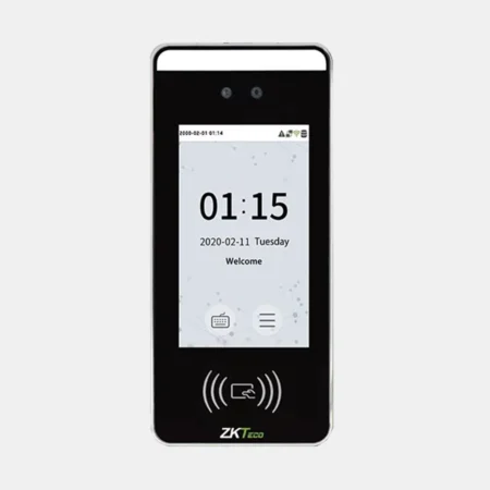 Terminal de verificación biométrica con código QR