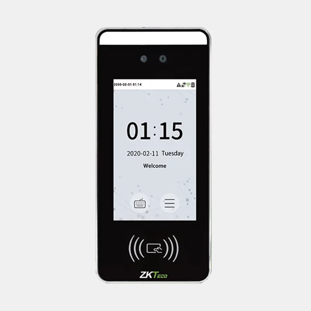 Terminal de verificación biométrica con código QR